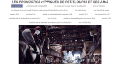 Desktop Screenshot of les-pronostics-hippique-de-petitloup82.fr
